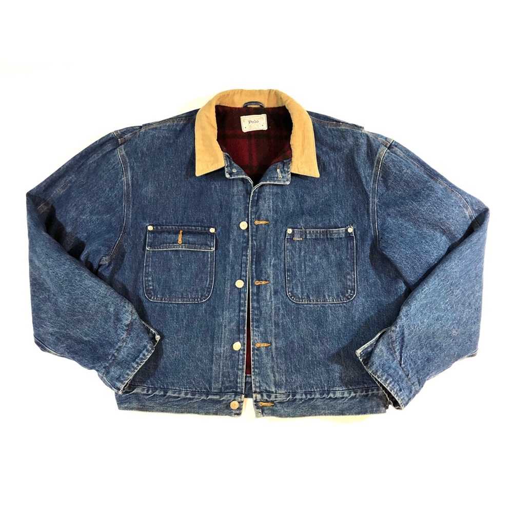 Men’s Polo Ralph Lauren Western Denim Jacket Plaid